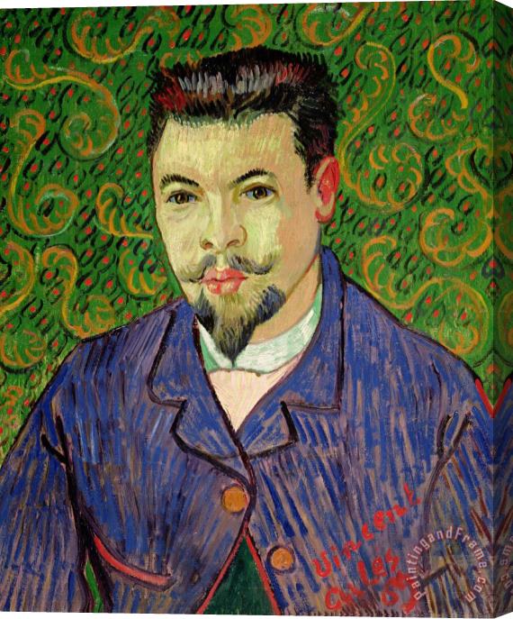 Vincent van Gogh Portrait Of Dr Felix Rey Stretched Canvas Painting / Canvas Art