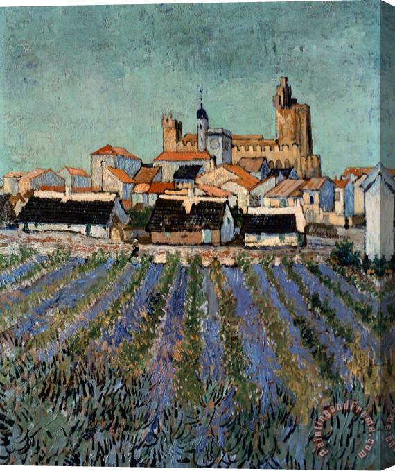 Vincent van Gogh Saintes Maries De La Mer Stretched Canvas Painting / Canvas Art