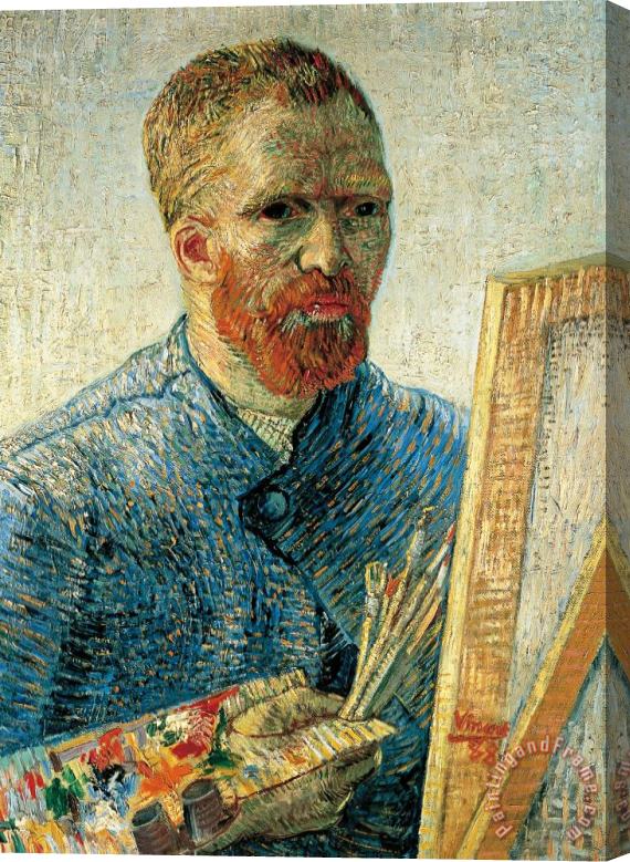 Vincent van Gogh Self Portrait Stretched Canvas Print / Canvas Art