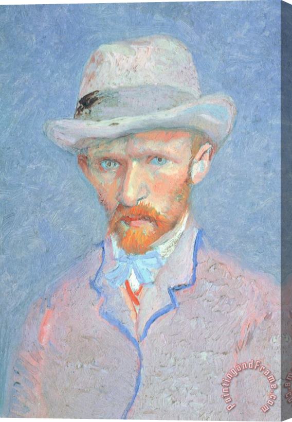 Vincent van Gogh Self-portrait With Gray Felt Hat Stretched Canvas Print / Canvas Art