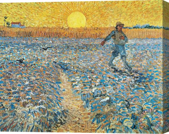 Vincent van Gogh Sower Stretched Canvas Print / Canvas Art