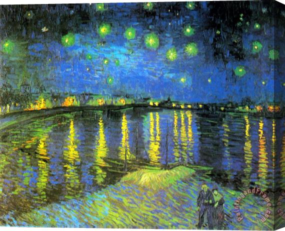 Vincent van Gogh Starry Night Over The Rhone Ii Stretched Canvas Painting / Canvas Art