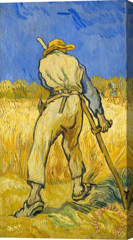 Vincent van Gogh The Reaper Stretched Canvas Painting / Canvas Art
