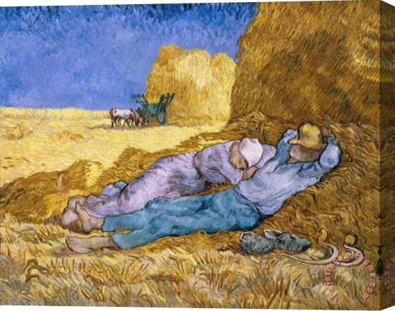 Vincent van Gogh The Siesta Stretched Canvas Print / Canvas Art