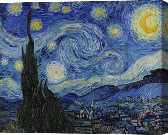 Vincent van Gogh The Starry Night Stretched Canvas Painting / Canvas Art