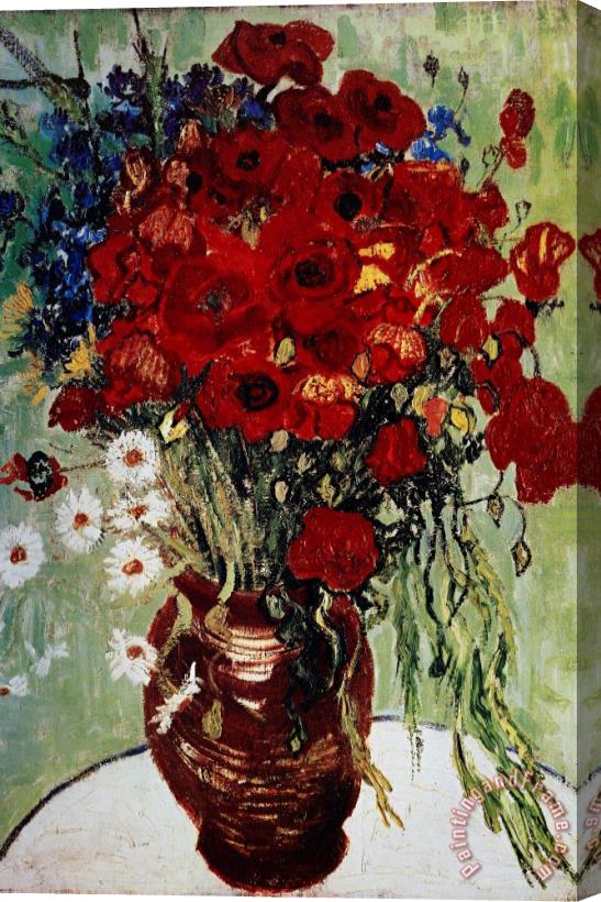 Vincent van Gogh Vase Avec Marguerites Stretched Canvas Print / Canvas Art