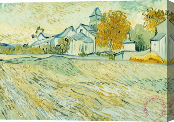 Vincent van Gogh View Of Asylum And Saint-remy Chapel Stretched Canvas Painting / Canvas Art