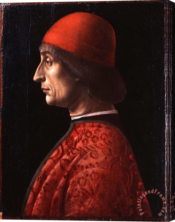 Vincenzo Foppa Portrait of Giovanni Francesco Brivio Stretched Canvas Painting / Canvas Art