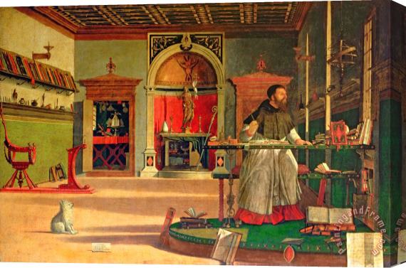 Vittore Carpaccio Vision Of St. Augustine Stretched Canvas Print / Canvas Art