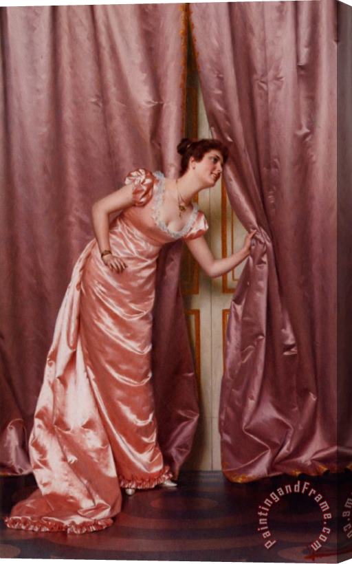 Vittorio Reggianini Eavesdropping Stretched Canvas Painting / Canvas Art