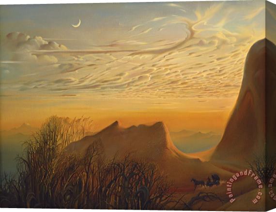Vladimir Kush Anticipation of a Night's Shelter Stretched Canvas Painting / Canvas Art