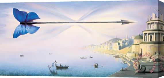 Vladimir Kush Arrow of Time Stretched Canvas Painting / Canvas Art
