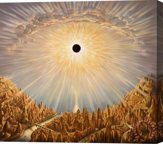 Vladimir Kush Eclipse Stretched Canvas Print / Canvas Art