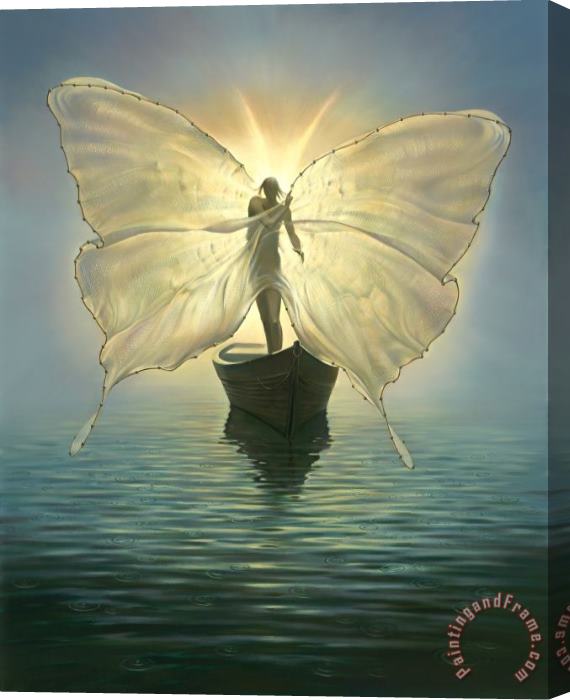 Vladimir Kush Fisherman for The Souls Stretched Canvas Print / Canvas Art