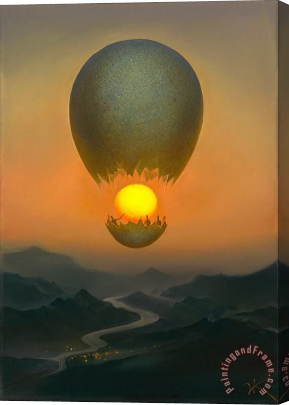 Vladimir Kush Flight of The Sun Stretched Canvas Painting / Canvas Art