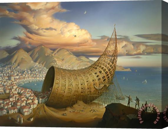 Vladimir Kush Horn of Babel Stretched Canvas Painting / Canvas Art
