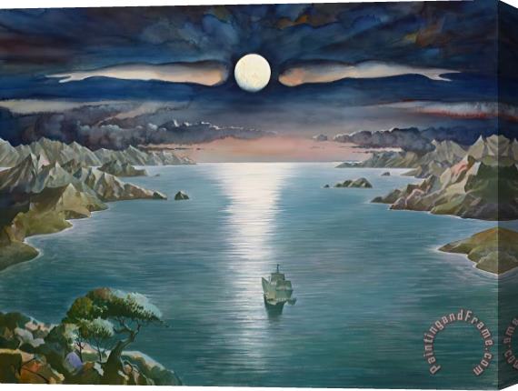 Vladimir Kush Magellan's Voyage Stretched Canvas Painting / Canvas Art