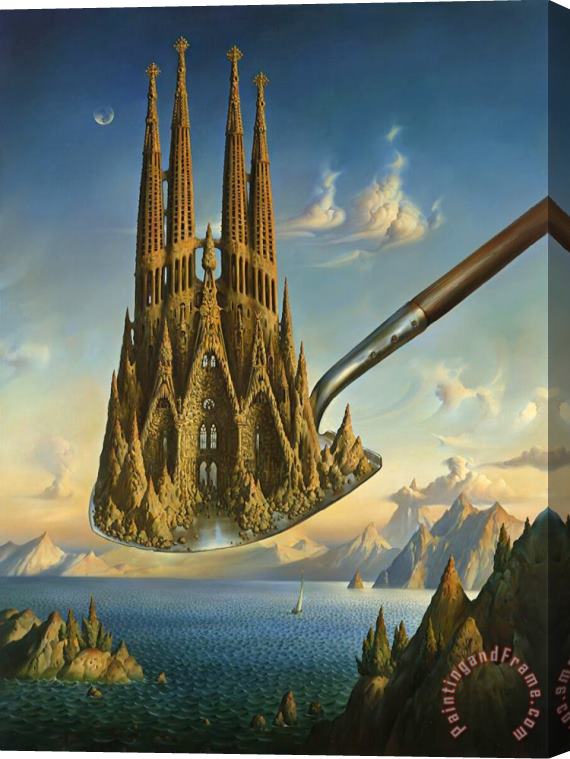 Vladimir Kush Measure of Greatness Stretched Canvas Print / Canvas Art