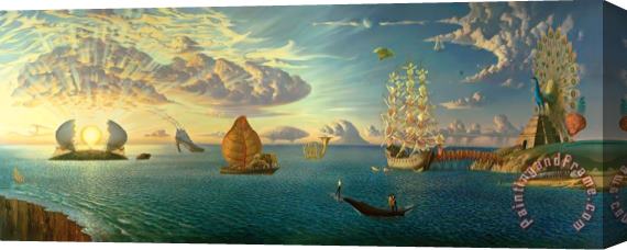 Vladimir Kush Mythology of The Oceans And Heavens Stretched Canvas Print / Canvas Art