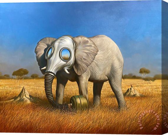 Vladimir Kush New African Mask Stretched Canvas Painting / Canvas Art