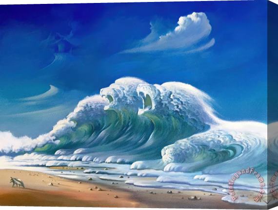 Vladimir Kush Ocean Roar Stretched Canvas Print / Canvas Art