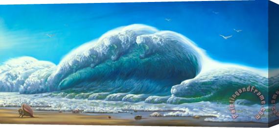 Vladimir Kush Ocean Roar Stretched Canvas Print / Canvas Art