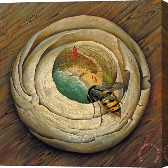 Vladimir Kush One Flew Over Wasps Nest Stretched Canvas Print / Canvas Art