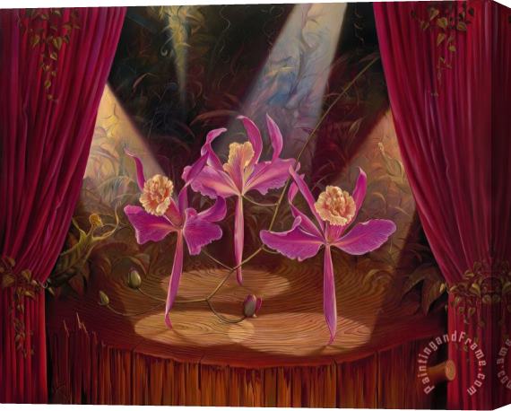 Vladimir Kush Purple Dancers Stretched Canvas Print / Canvas Art