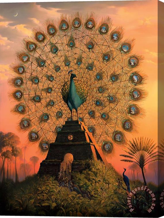 Vladimir Kush Sacred Bird of Yucatan Stretched Canvas Painting / Canvas Art