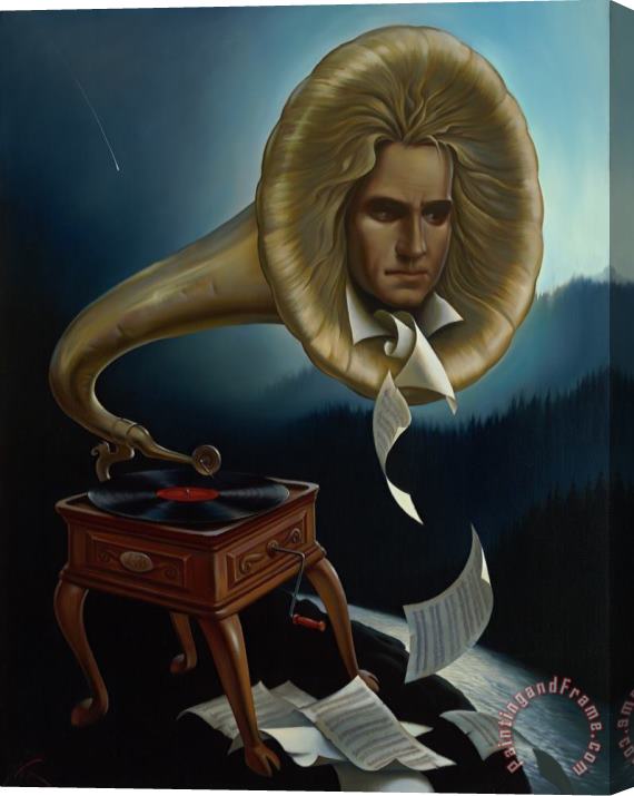 Vladimir Kush Spirit of Beethoven Stretched Canvas Print / Canvas Art