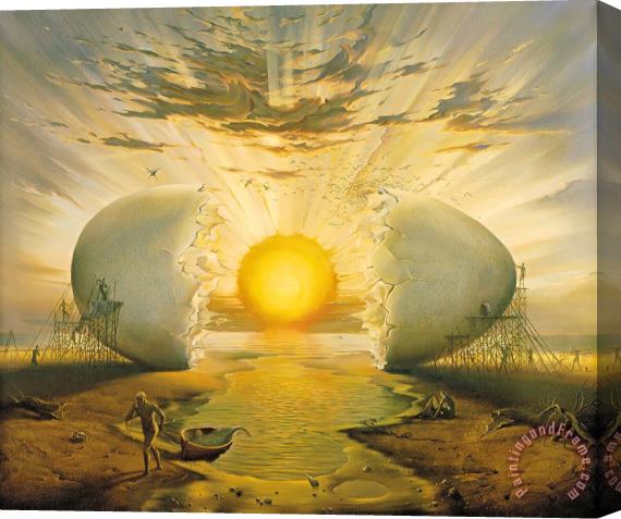 Vladimir Kush Sunrise by The Ocean Stretched Canvas Painting / Canvas Art