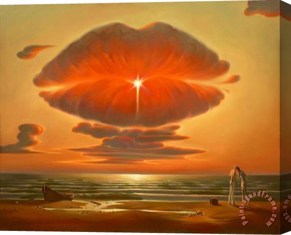 Vladimir Kush The Farewell Kiss Stretched Canvas Painting / Canvas Art