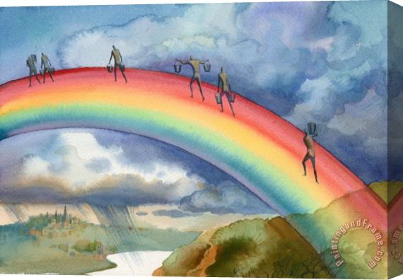 Vladimir Kush The Rainbow Stretched Canvas Print / Canvas Art