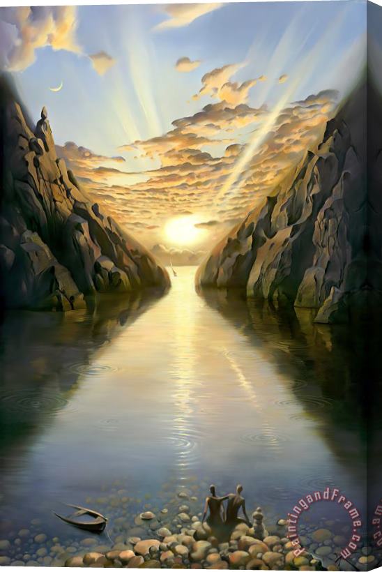 Vladimir Kush Tide of Time Stretched Canvas Painting / Canvas Art