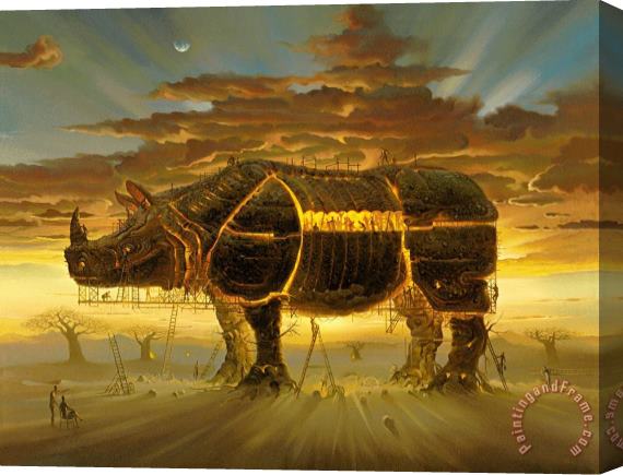 Vladimir Kush Trojan Horse Stretched Canvas Print / Canvas Art