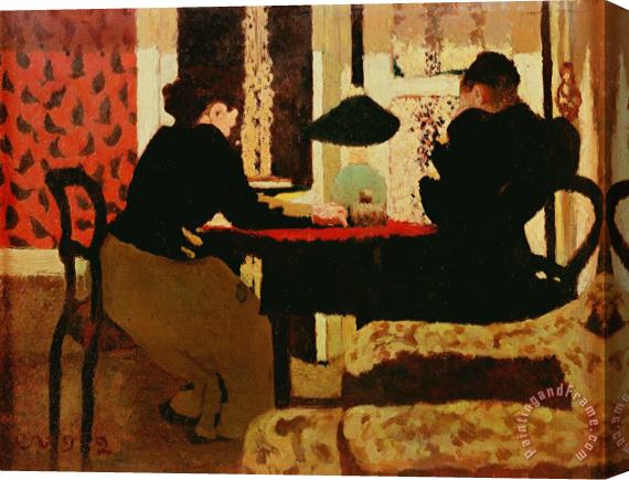 vVuillard Women by Lamplight Stretched Canvas Painting / Canvas Art