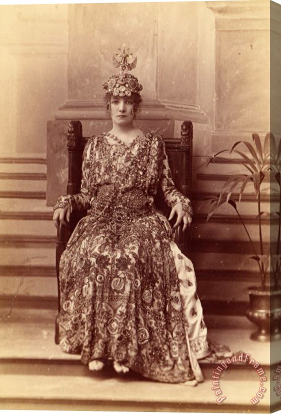 W. & D. Downey Sarah Bernhardt As The Empress Theodora in Sardou's Theodora Stretched Canvas Print / Canvas Art