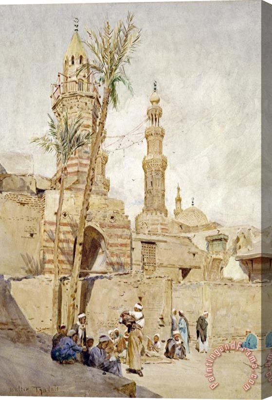 Walter Tyndale An Arab Street Scene, Cairo Stretched Canvas Print / Canvas Art