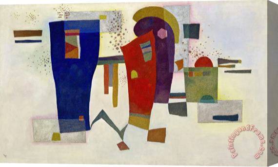 Wassily Kandinsky Accompanied Contrast Stretched Canvas Print / Canvas Art