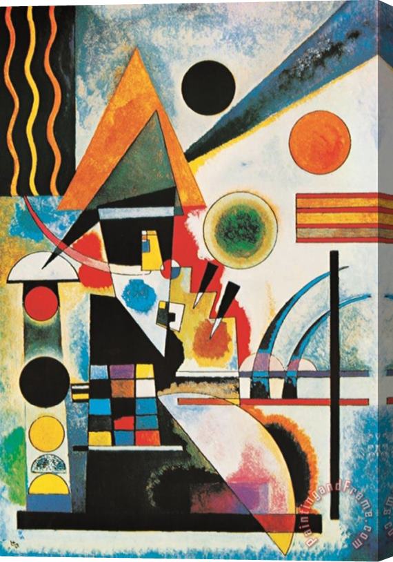 Wassily Kandinsky Balancement Stretched Canvas Painting / Canvas Art
