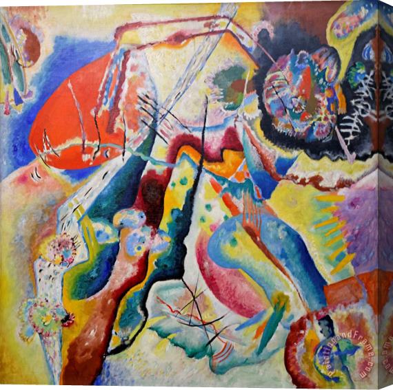 Wassily Kandinsky Bild Mit Rotem Fleck, 1914 Stretched Canvas Painting / Canvas Art