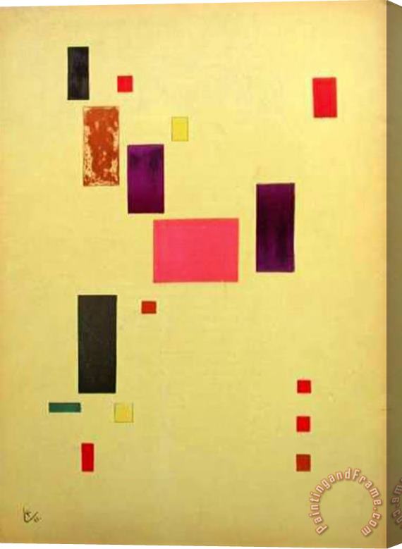 Wassily Kandinsky Composition V Stretched Canvas Painting / Canvas Art