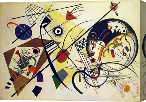 Wassily Kandinsky Durchgehender Strich Stretched Canvas Painting / Canvas Art