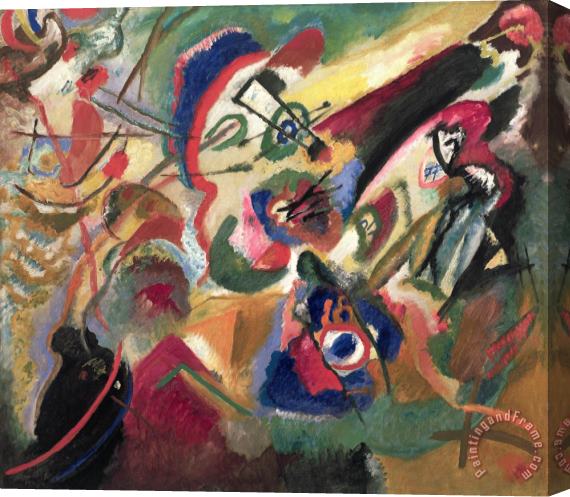 Wassily Kandinsky Fragment 2 for Composition VII Stretched Canvas Print / Canvas Art