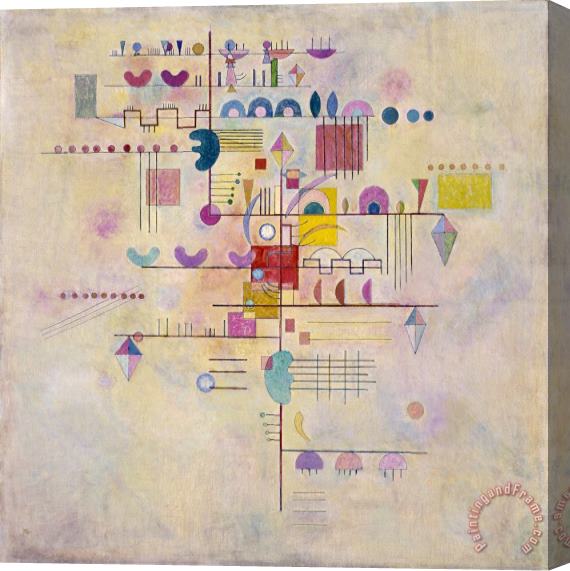 Wassily Kandinsky Graceful Ascent Stretched Canvas Painting / Canvas Art