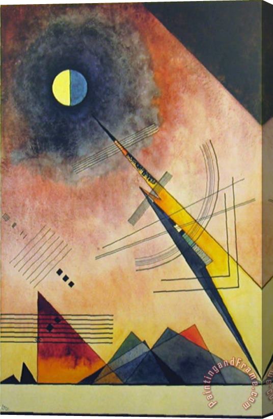 Wassily Kandinsky Hinauf 1925 Stretched Canvas Painting / Canvas Art