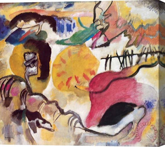 Wassily Kandinsky Improvisation No 27 The Garden of Love C 1912 Stretched Canvas Painting / Canvas Art