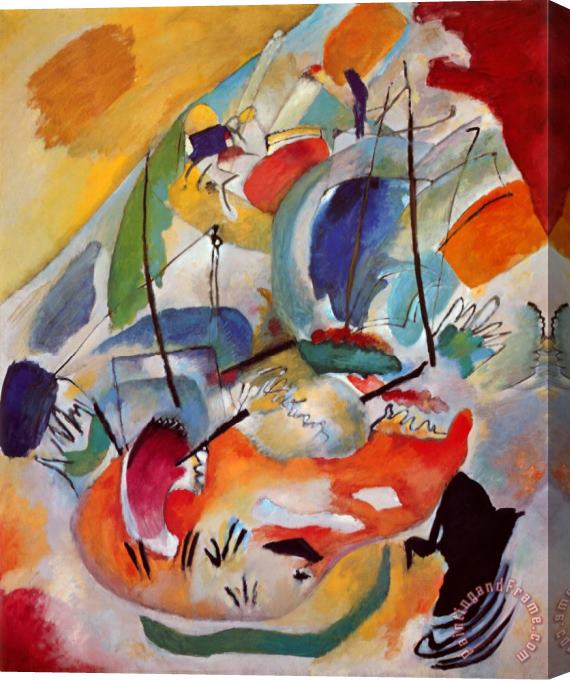 Wassily Kandinsky Improvisation No 31 Sea Battle C 1913 Stretched Canvas Painting / Canvas Art