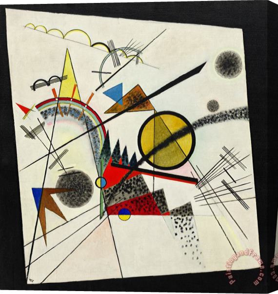 Wassily Kandinsky In The Black Square Stretched Canvas Painting / Canvas Art