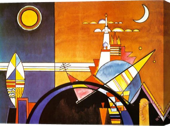 Wassily Kandinsky La Grande Piazza a Kiev Stretched Canvas Painting / Canvas Art